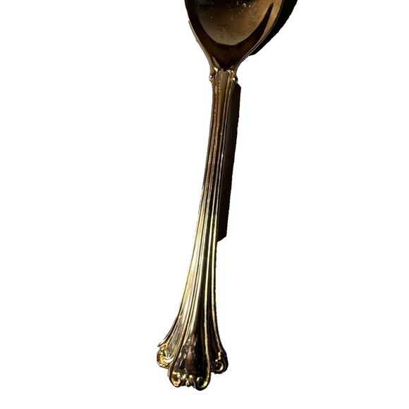 FB Rogers Golden Plated Electroplate American Chipendale 4 Spoons Tbsp - Picture 15 of 16